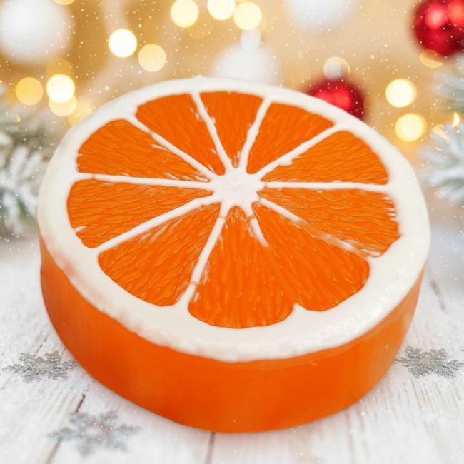 Сувенир апельсин из мыла