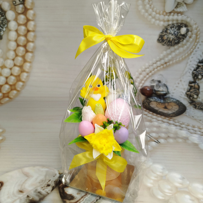 Букет с цыпленком