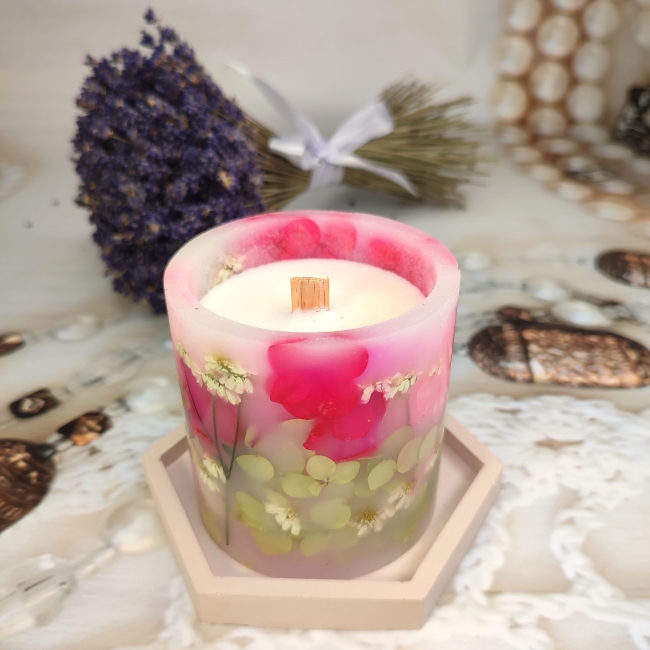 Ботаническая свеча Гортензия