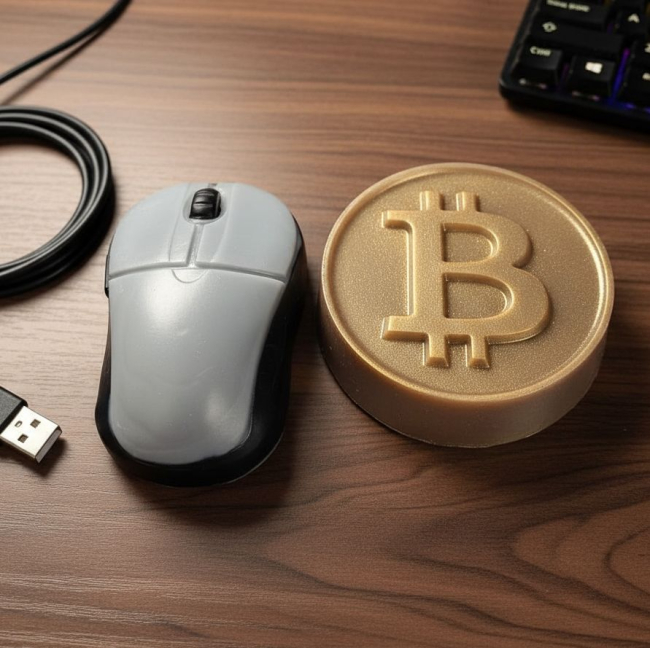 Биткойн из мыла в подарок