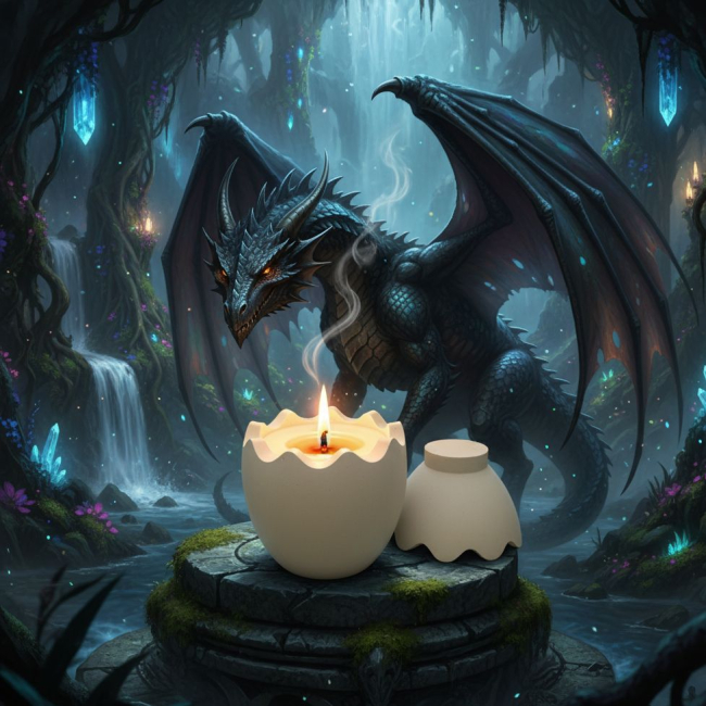Дракон охраняет свечу