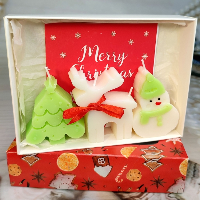 Новогодний набор ароматических свечей