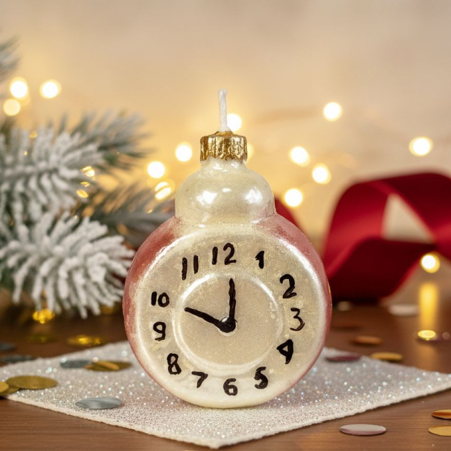 Свеча часики от Мылоленд