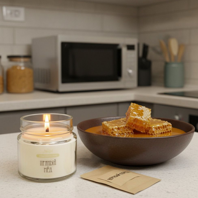 Мёд в сотах и перец