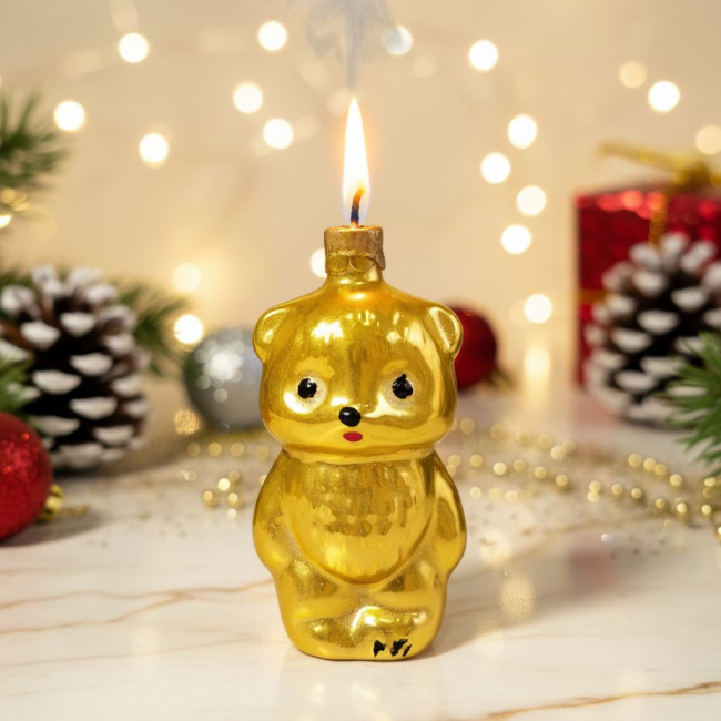 Новогодняя свеча Мишутка