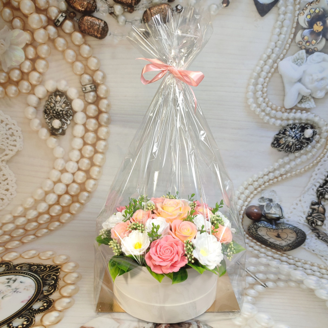 Букет Венера из мыльных цветов