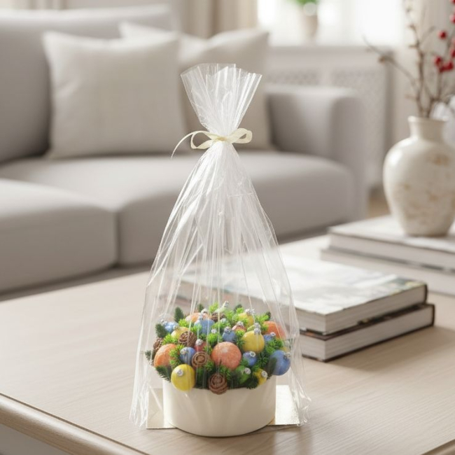 Букет снегурочки на столе