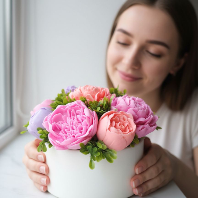 Мылоленд - букет пионовый сад