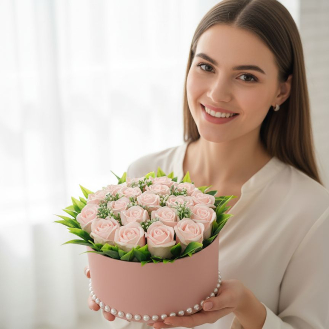 Букет Розовый вечер