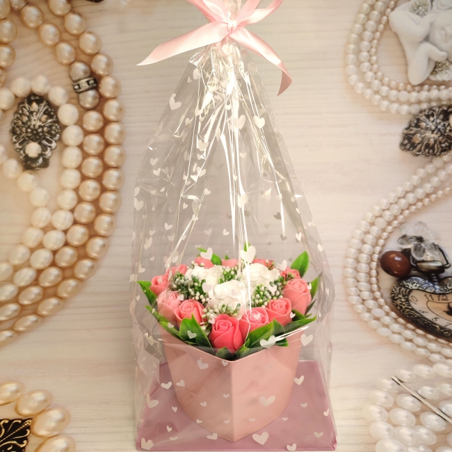 Букет влюблённое сердце