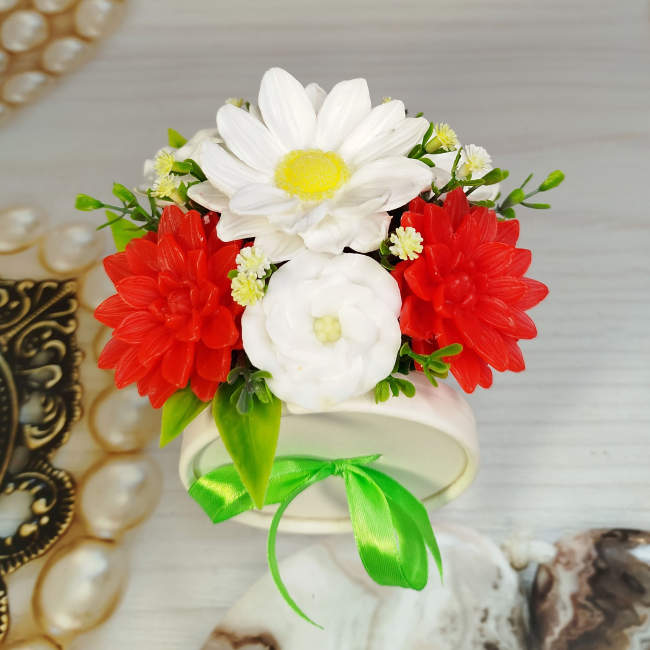 Композиция из мыла Снег и пламя