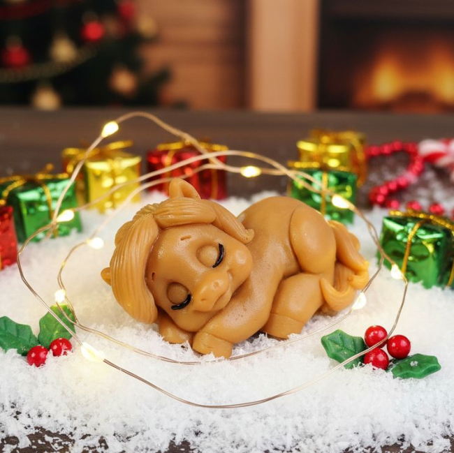 Новогодний пони из мыла