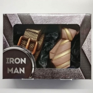 мужской набор ремень и галстук на 23 февраля