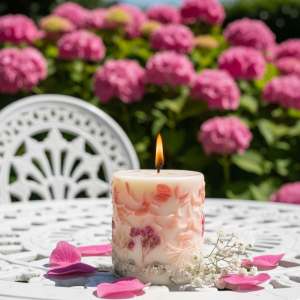 Розовая гортензия