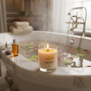 аромасвеча лайм-имбирь