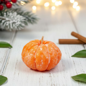 Новогодняя свеча Мандарин