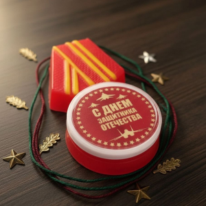 Мыльная медаль к 23 Февраля, I степени :)