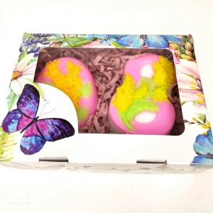 Мимозы из мыла на 8 марта