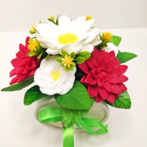 Букет из мыла Снег и пламя