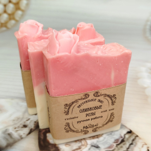 мыло ручной работы оливковые розы