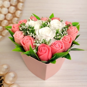 Букет из мыла Влюблённое сердце