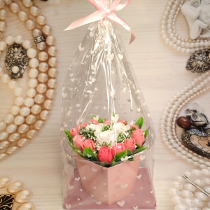 Букет влюблённое сердце