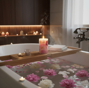 свеча в ванной