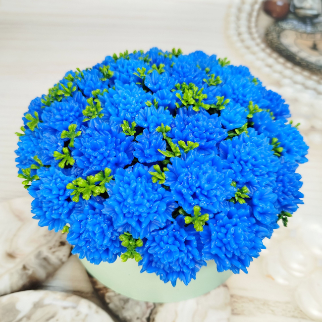 Васильки из мыла