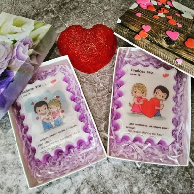 Мыльные валентинки